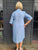 23-99M Blue Linen Dress