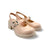 E7111 Nude Patent Slingback Platform