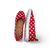 Heaton Red/White Spot Flat