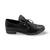 Kotty Black Leather/Patent Flat