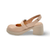 E7111 Nude Patent Slingback Platform
