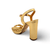 Bri-Caneti Gold Metallic Sandal