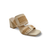 Off white double strap slide with block heel