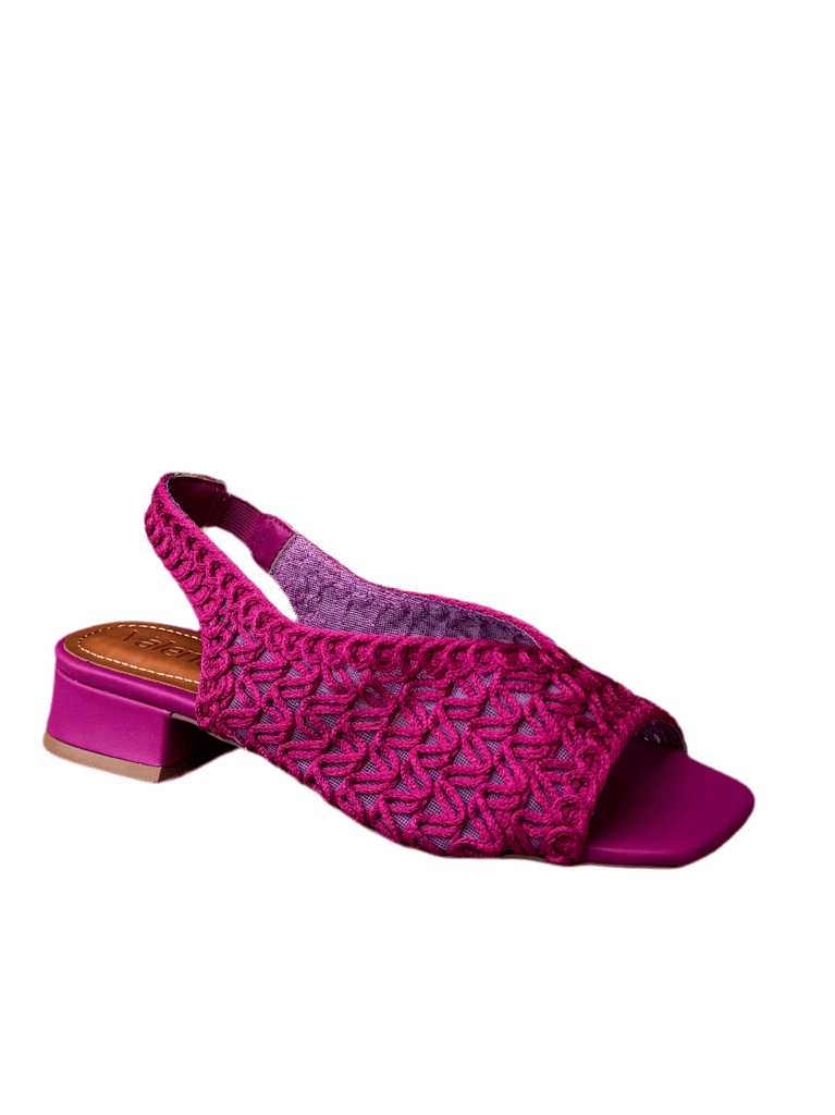 455050 Fuchsia Peep-toe Slingback