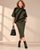 243967 khaki Midi Pencil Skirt
