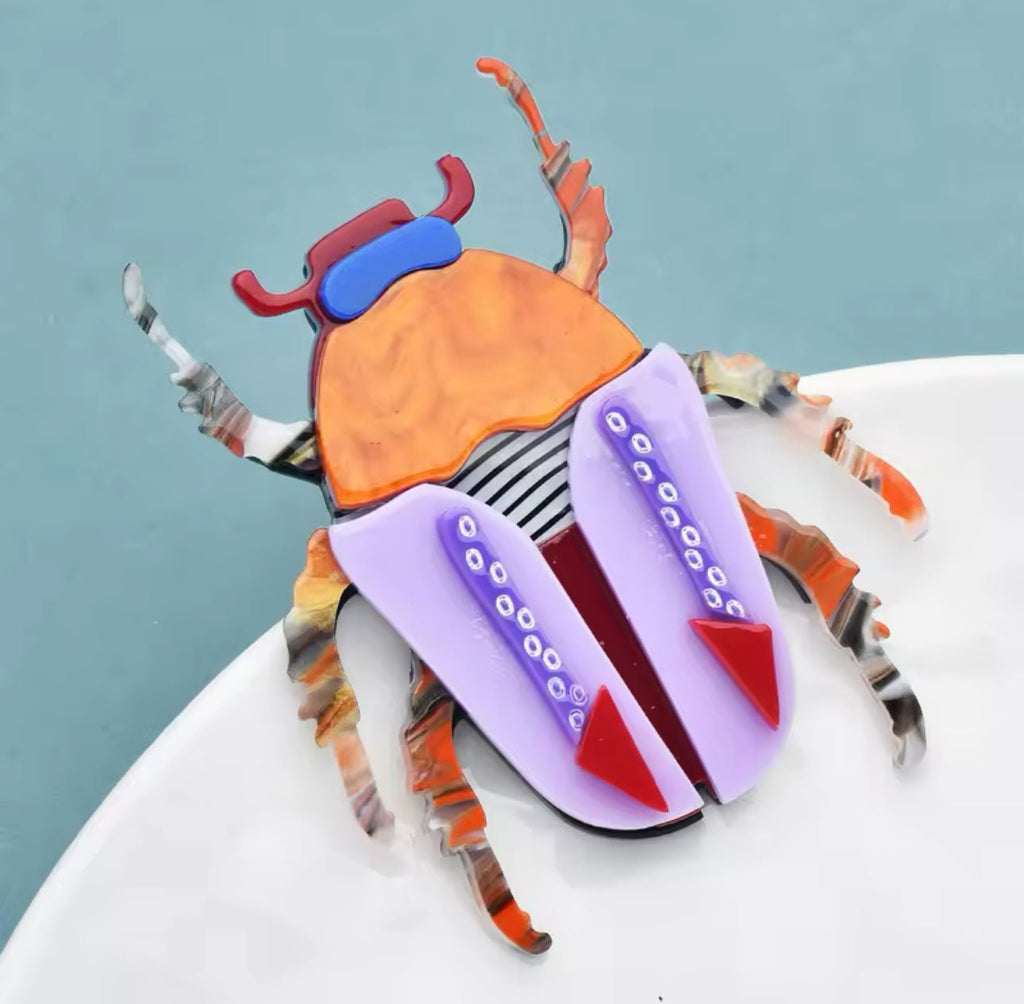 Resin Scarab Broach