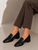 C5020 Black Patent Croco Loafer