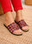 247 Julia Red Multi Sandal