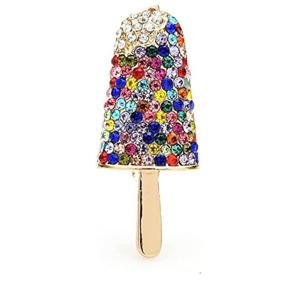 Jewelled Popsicle Brooch