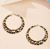 Cheetah Hoop Earrings