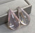 Clear Acrylic Giant Teardrop Earring