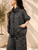 2622054 Khaki/Black Striped Top