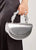 Silver Half Moon Clutch