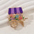 Purple Flower Stand Brooch