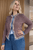 80714 Blue Multi Fringe Jacket