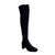 Wolfey Black Microsuede Tall Boot