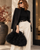 Theo Long Hair Oversized Clutch Black