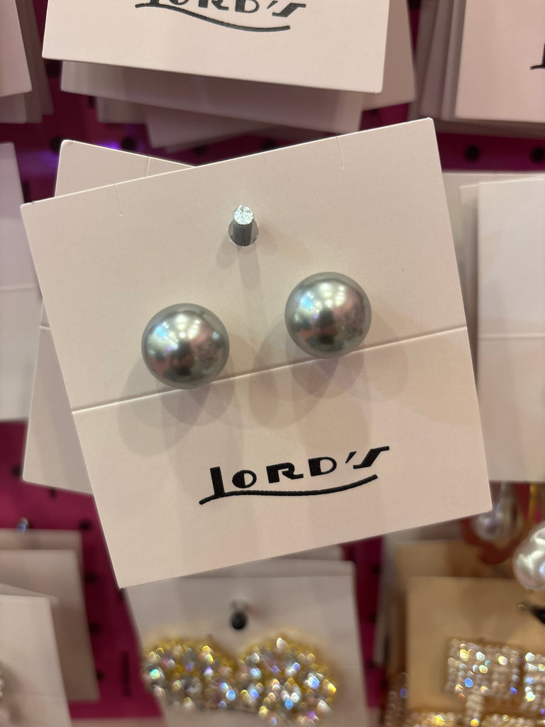 Pewter Pearl Stud