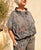 2622054 Khaki/Black Striped Top