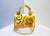 Yellow Sequin Floral Bag