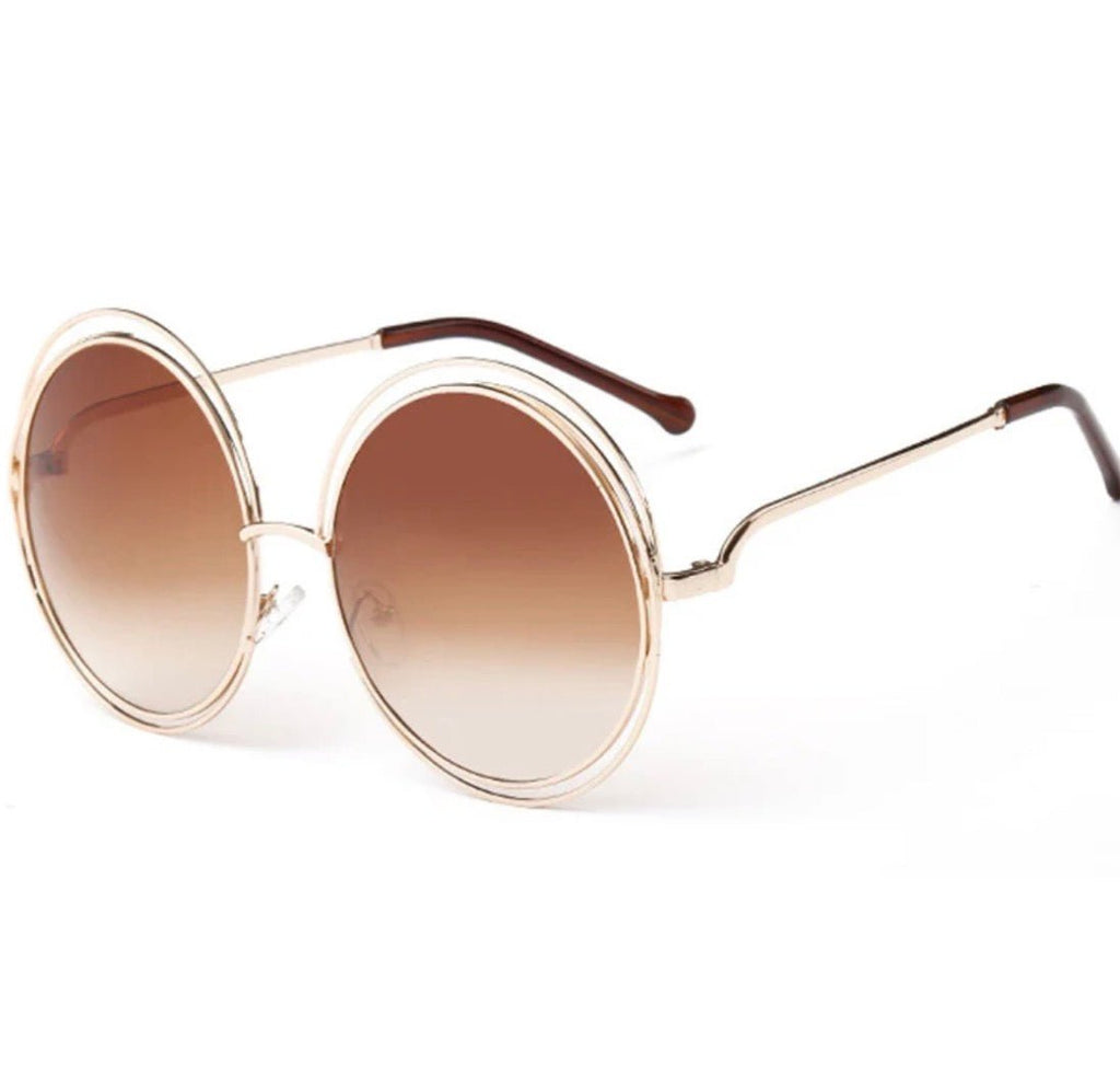 Chloe Round Amber Sunglasses