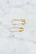 Gold Matte Cuff Pin Set