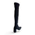 Wolfey Black Microsuede Tall Boot