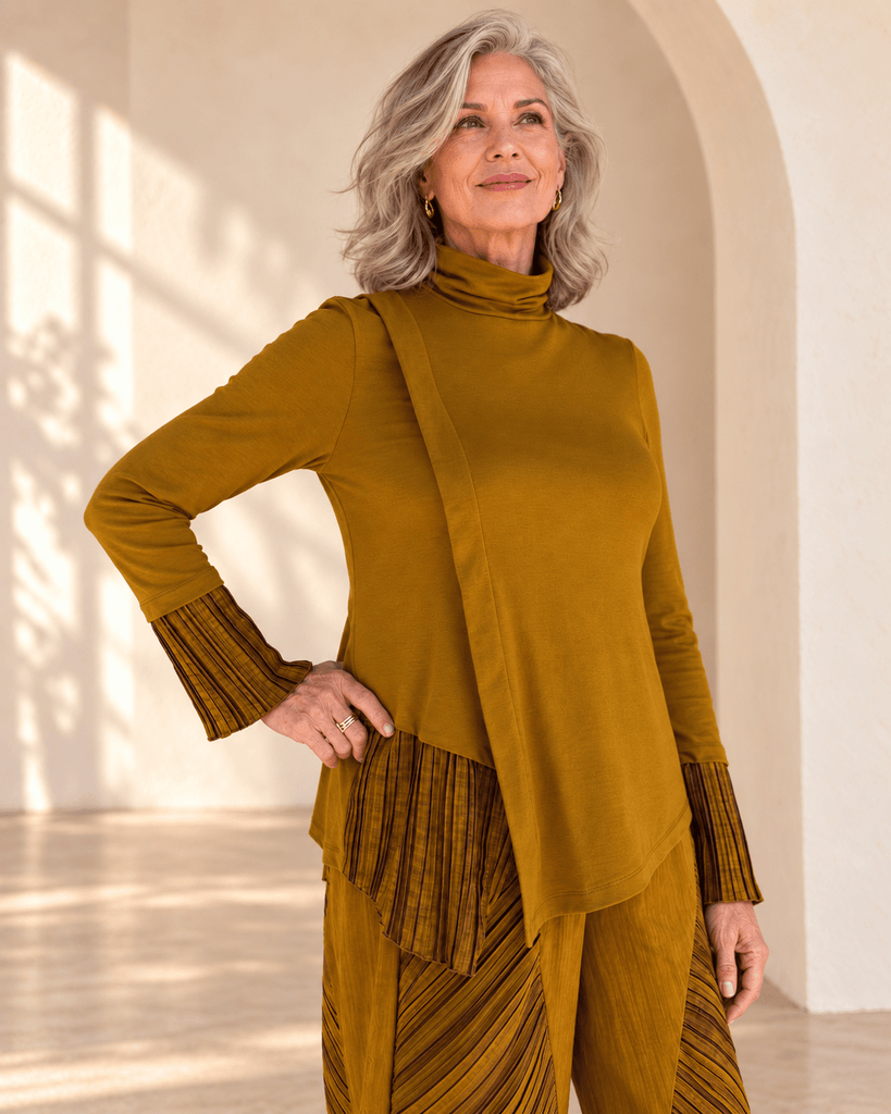 777035 Mustard Details Top