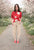 S26183 Red Polka Dot Top