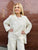 87194 Cream Fringe Jacket
