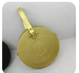 Concentric Cross Body Vegan Purse in Khaki