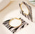 Zebra Square Earring