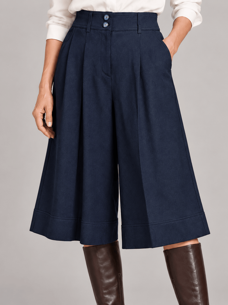 33944 Navy Bermuda Trouser