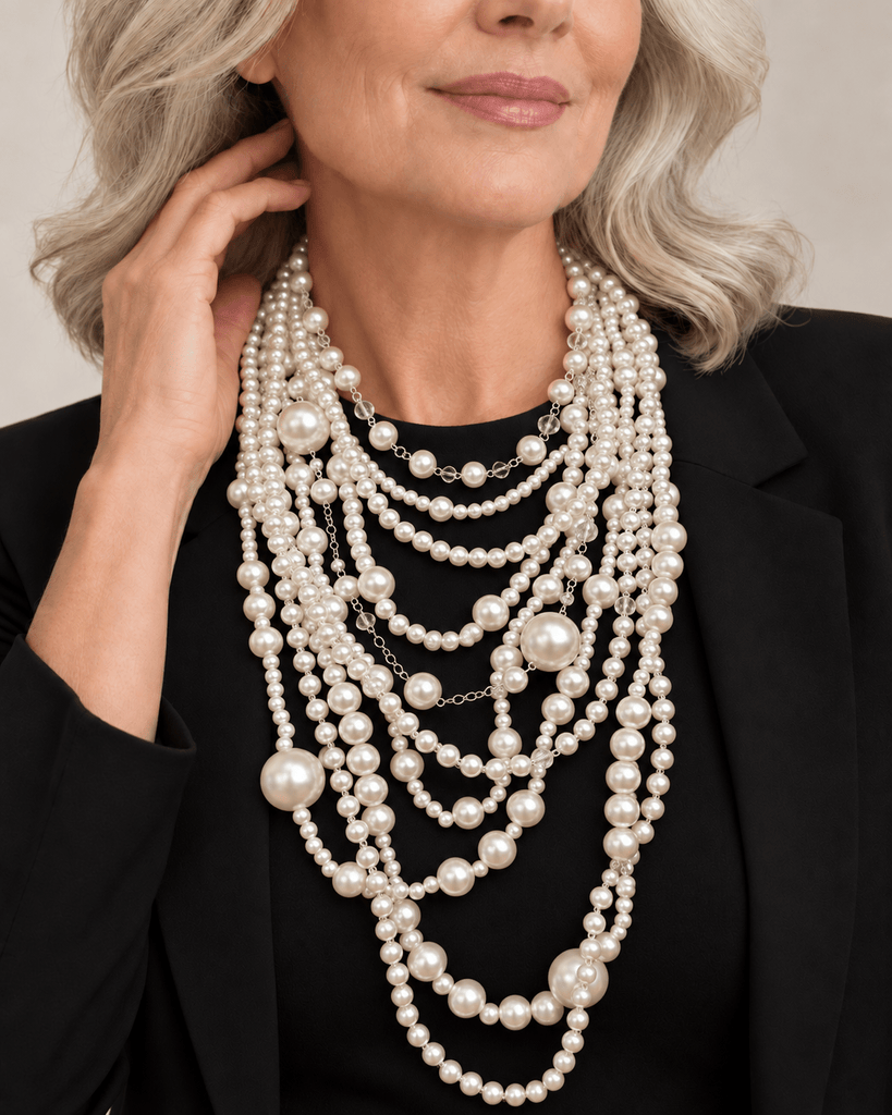 Pearl Multi Layer Convertible Necklace