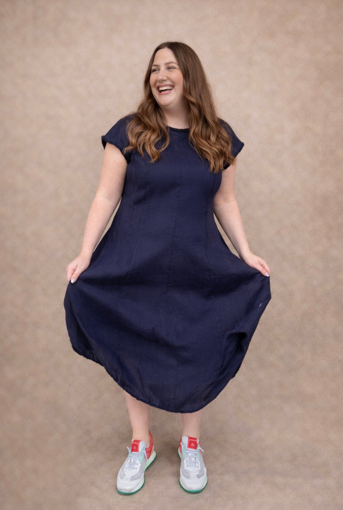 FO8241 Navy Festival Event Dress