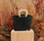 Elena Recycled Black Geo Tote/Wood Handle