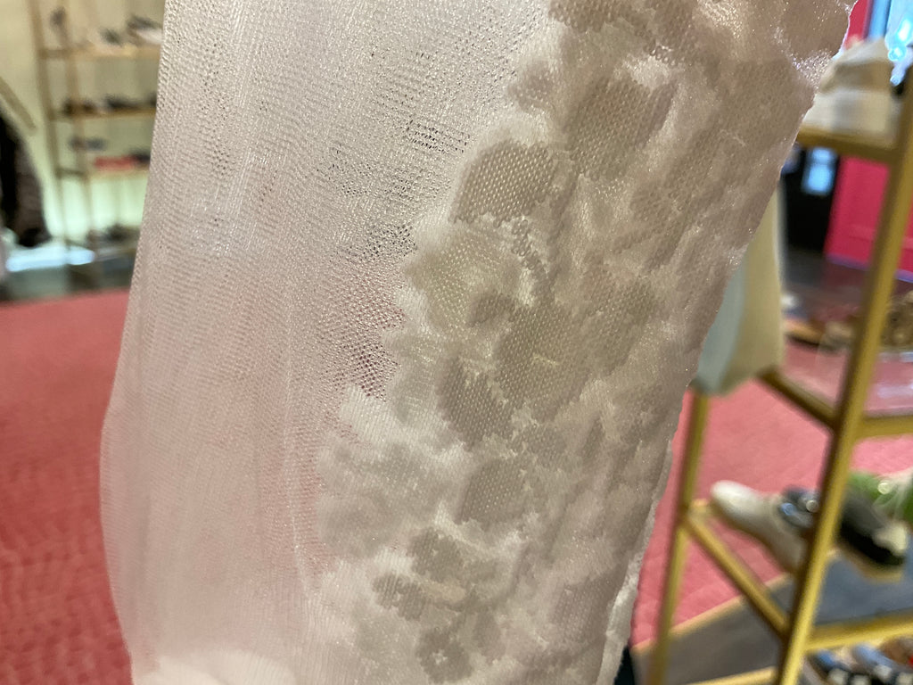 White/White Sheer Socks