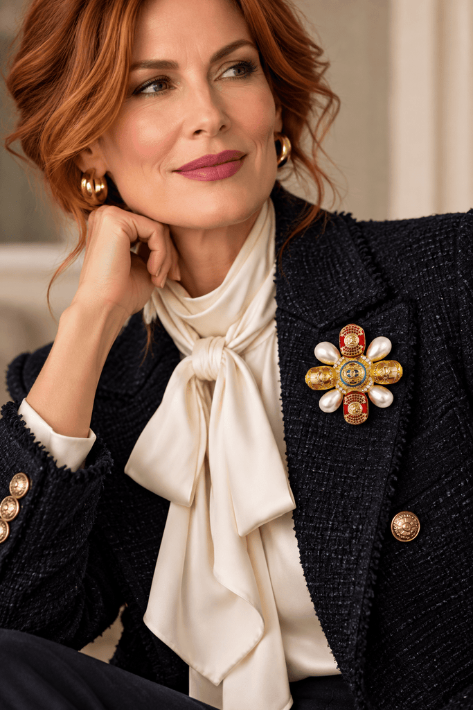 Miami Lux Retro  Brooch