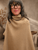 84045 Taupe Knit Poncho
