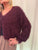 94601 Merlot Burgundy Cardigan