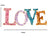 LOVE Jeweled Brooch