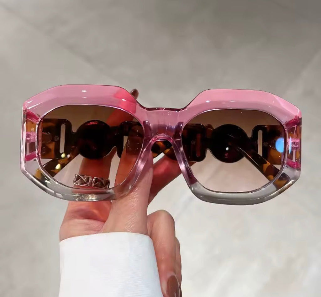 Square Pink Gem Sunglasses