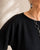 B139SS Oversized Black Softknit Squared Top