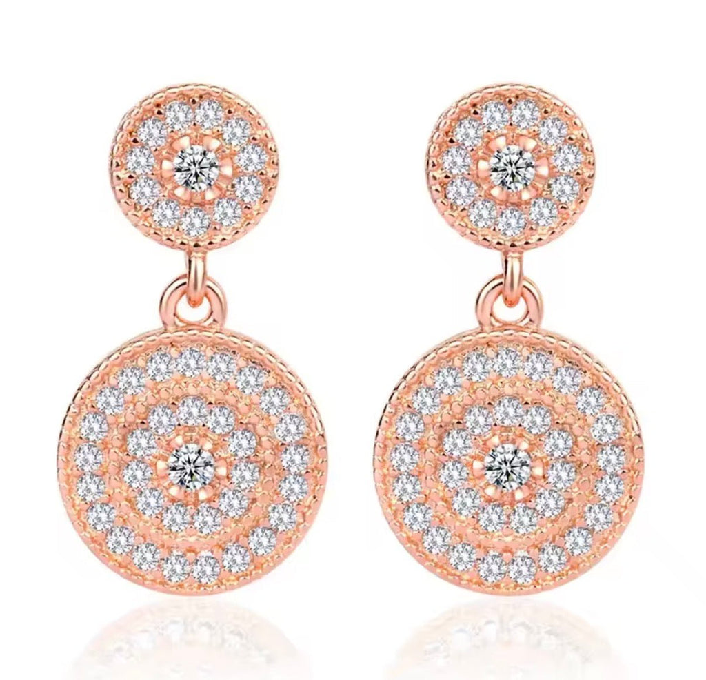 Erin Rose Gold Mini Crystal Earring