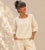 84021 Cream Fringe Top