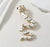 Crystal Cobra White Brooch