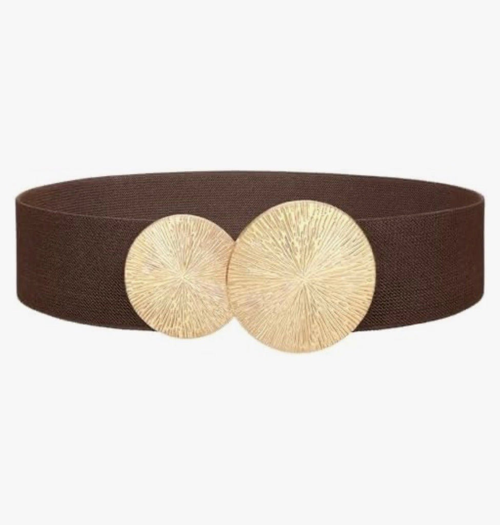Dark Brown Stretch Waist Belt