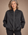 W26104 Black Satin Blouson Jacket