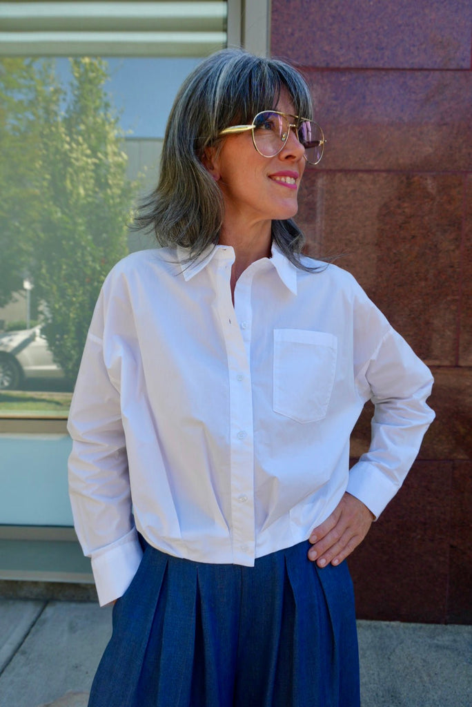 96727 Optic White Blouse
