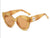Cats Eye Amber Marble Sunglasses